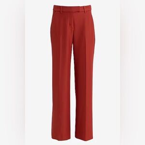 Express Editor Mid-Rise Trousers in Rust